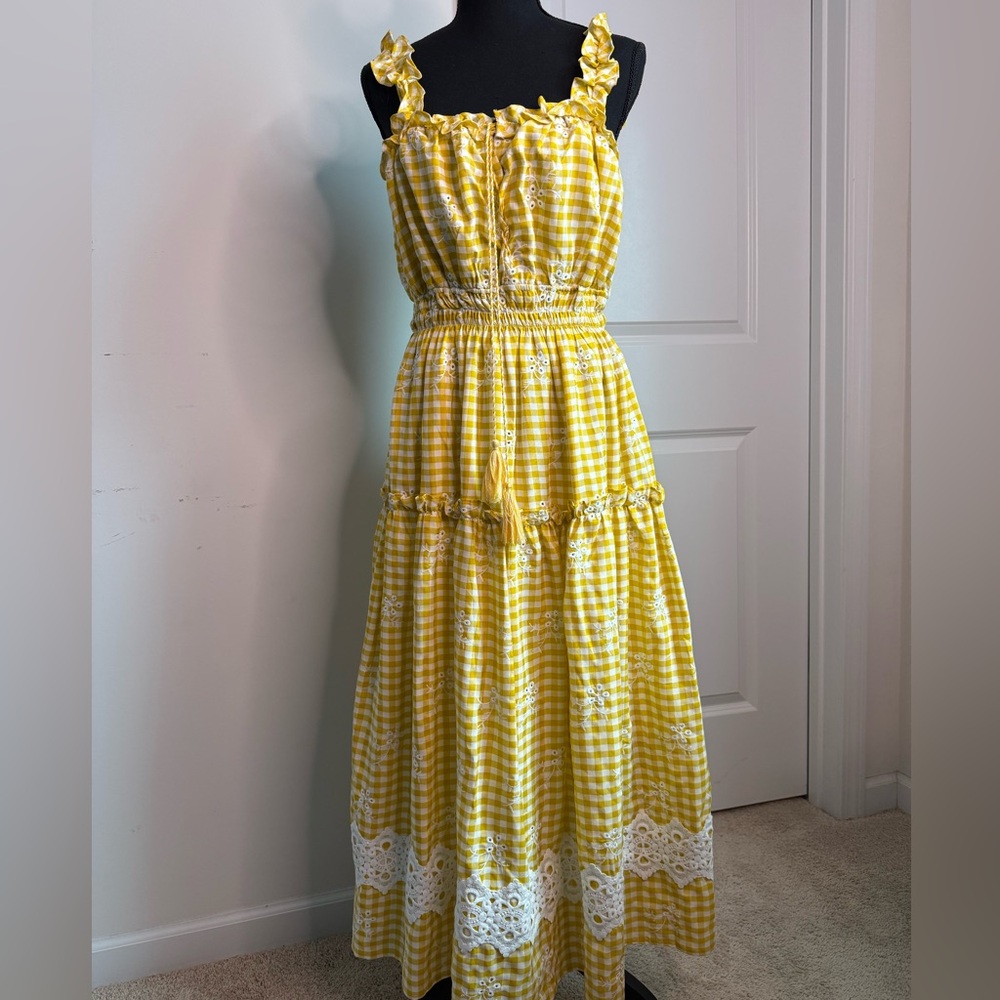 Yellow Gingham Sundress